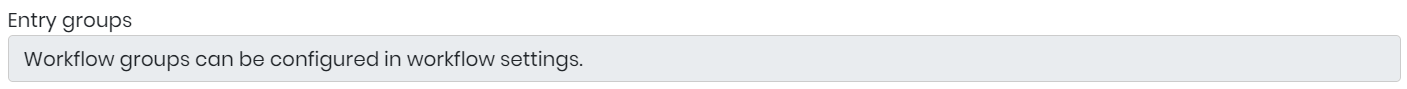 the Workflow Settings screen